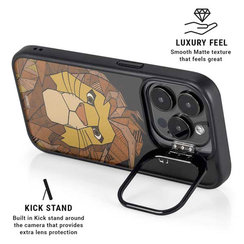 Disney The Lion King Mosaic Simba Art iPhone 14 Pro Max Kickstand Case