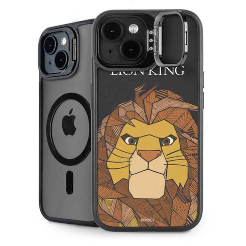 Disney The Lion King Mosaic Simba Art iPhone 15 Plus Kickstand Case