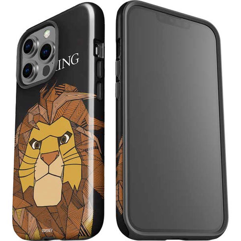 Disney The Lion King Mosaic Simba Art iPhone 15 Pro Impact Case