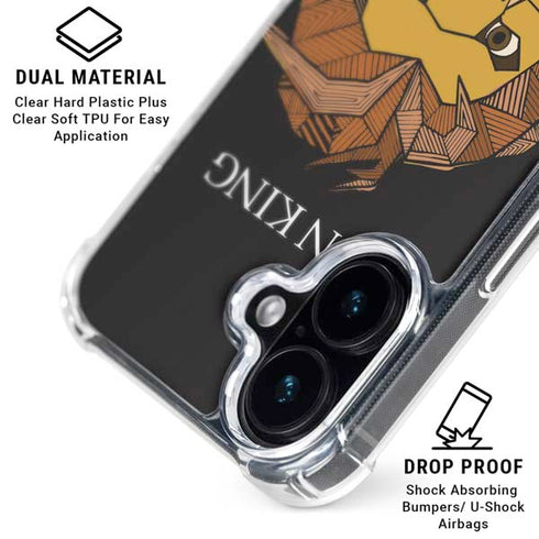 Disney The Lion King Mosaic Simba Art iPhone 16 MagSafe Case
