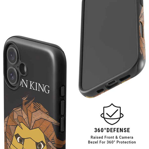 Disney The Lion King Mosaic Simba Art iPhone 16 Magsafe Impact Case