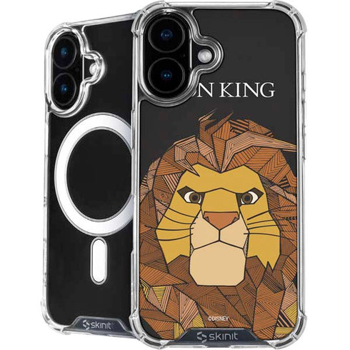 Disney The Lion King Mosaic Simba Art iPhone 16 Plus MagSafe Case