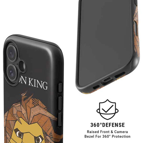 Disney The Lion King Mosaic Simba Art iPhone 16 Plus Magsafe Impact Case
