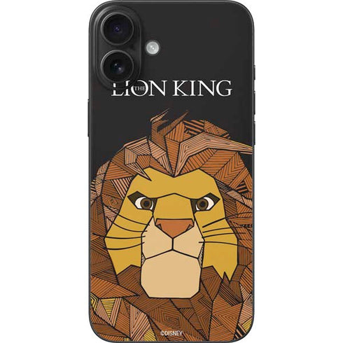 Disney The Lion King Mosaic Simba Art iPhone 16 Plus Skin