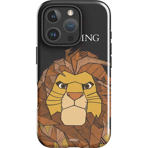Disney The Lion King Mosaic Simba Art iPhone 16 Pro Impact Case