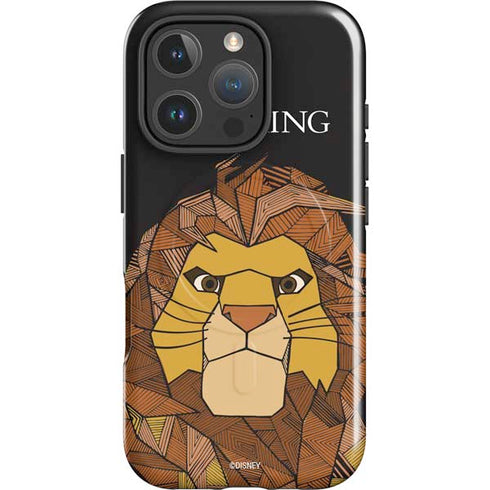 Disney The Lion King Mosaic Simba Art iPhone 16 Pro Magsafe Impact Case