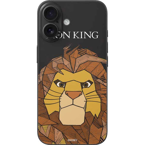 Disney The Lion King Mosaic Simba Art iPhone 16 Skin