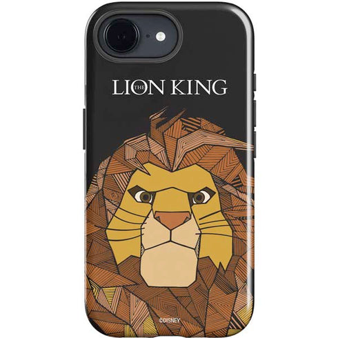 Disney The Lion King Mosaic Simba Art iPhone 16e Impact Case