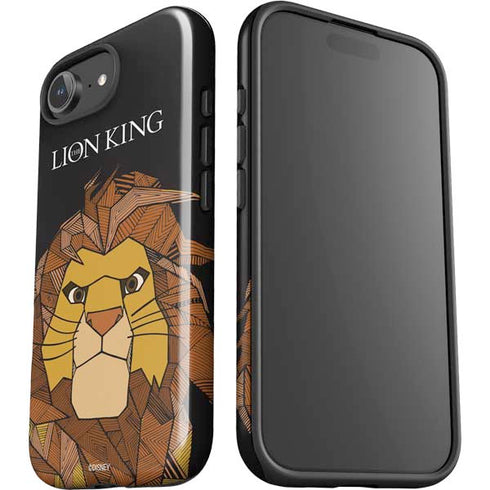 Disney The Lion King Mosaic Simba Art iPhone 16e Impact Case