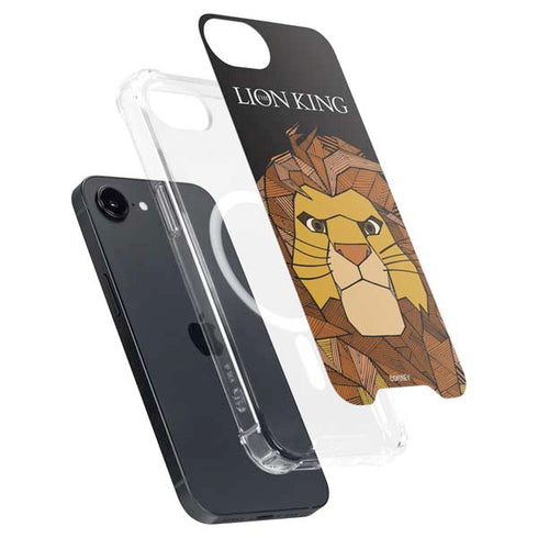 Disney The Lion King Mosaic Simba Art iPhone 16e MagSafe Case