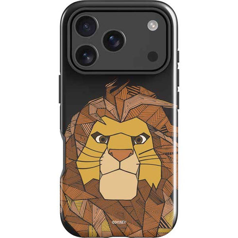 Disney The Lion King Mosaic Simba Art iPhone 18 Pro Impact Case