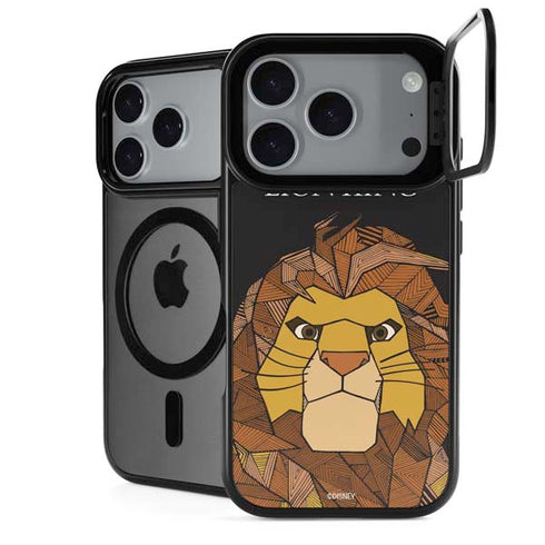 Disney The Lion King Mosaic Simba Art iPhone 18 Pro Kickstand Case