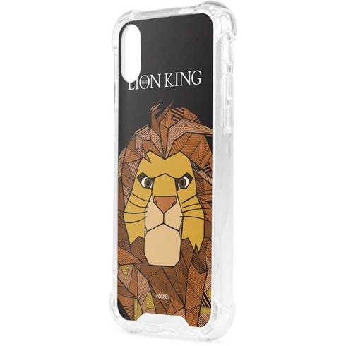 Disney The Lion King Mosaic Simba Art iPhone XS Clear Case