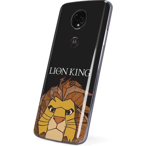 Disney The Lion King Mosaic Simba Art Moto E5 Plus Skin
