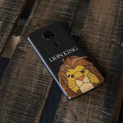 Disney The Lion King Mosaic Simba Art Moto E5 Plus Skin
