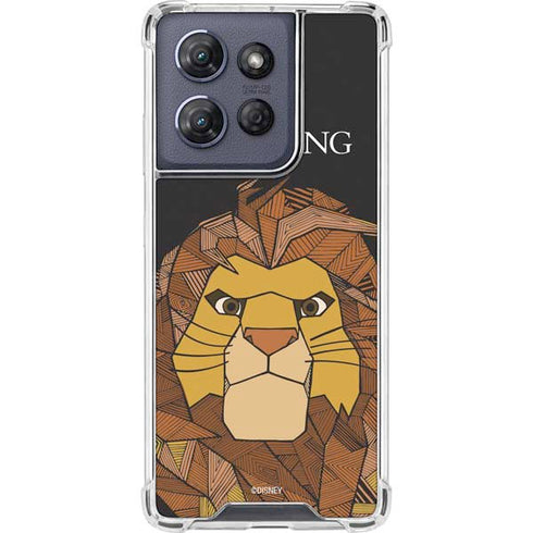 Disney The Lion King Mosaic Simba Art Moto G Play 5G (2025) Clear Case
