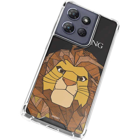 Disney The Lion King Mosaic Simba Art Moto G Play 5G (2025) Clear Case