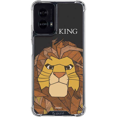 Disney The Lion King Mosaic Simba Art Moto G Power 5G (2024) Clear Case