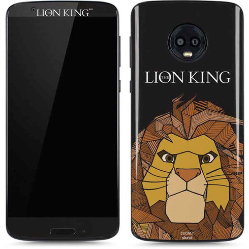 Disney The Lion King Mosaic Simba Art Moto G6 Skin