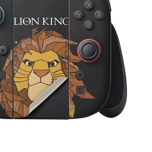 Disney The Lion King Mosaic Simba Art Nintendo Switch 2 (2025) Joy-Con Controller Skin
