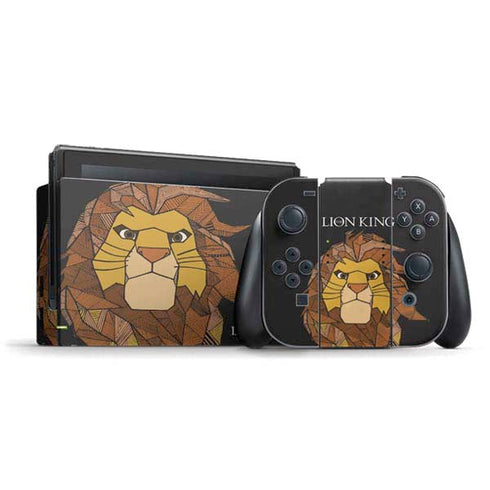 Disney The Lion King Mosaic Simba Art Nintendo Skins