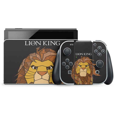 Disney The Lion King Mosaic Simba Art Nintendo Skins