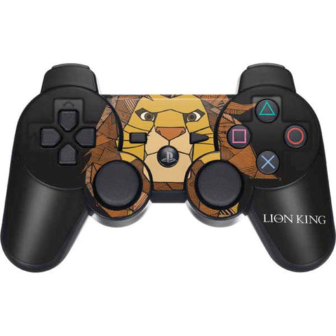 Disney The Lion King Mosaic Simba Art PS3 Dual Shock wireless controller Skin