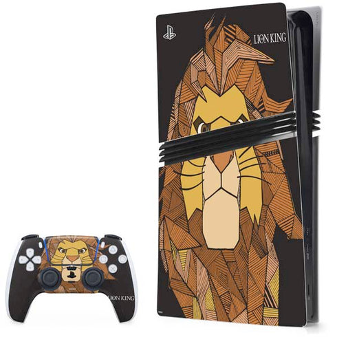 Disney The Lion King Mosaic Simba Art PS5 Pro Bundle Skin