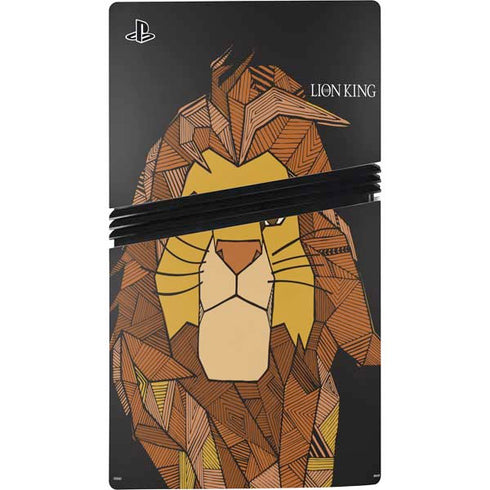 Disney The Lion King Mosaic Simba Art PS5 Pro Console Skin