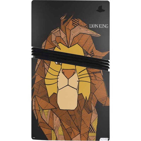 Disney The Lion King Mosaic Simba Art PS5 Pro Console Skin