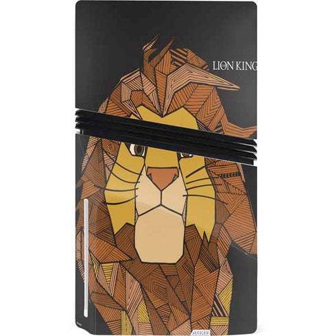 Disney The Lion King Mosaic Simba Art PS5 Pro Disk Bundle Skin