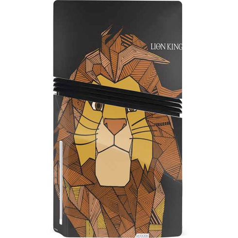 Disney The Lion King Mosaic Simba Art PS5 Pro Disk Console Skin