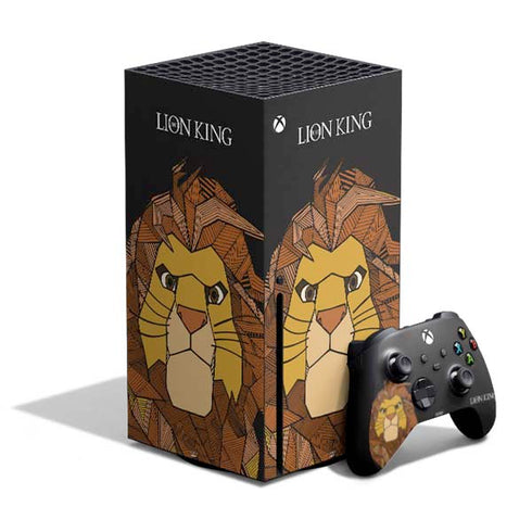 Disney The Lion King Mosaic Simba Art Xbox Series X Skins