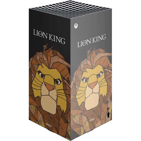 Disney The Lion King Mosaic Simba Art XBox Series X Digital Edition Console Skin
