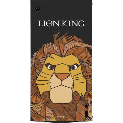 Disney The Lion King Mosaic Simba Art XBox Series X Digital Edition Console Skin