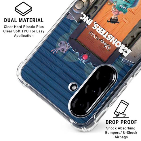 Disney Monsters Inc. Movie Poster Galaxy A36 5G Clear Case
