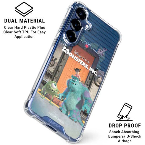 Disney Monsters Inc. Movie Poster Galaxy S25 Plus Clear Case