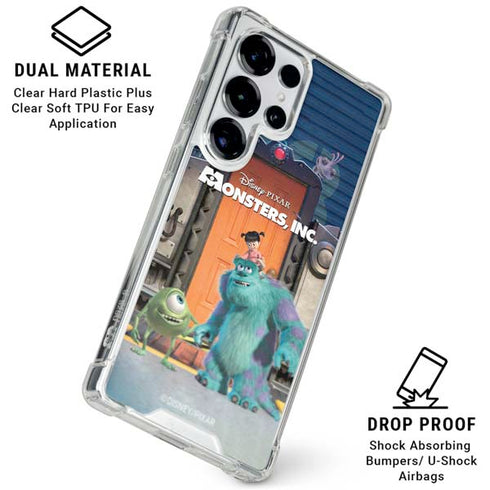 Disney Monsters Inc. Movie Poster Galaxy S26 Ultra Clear Case