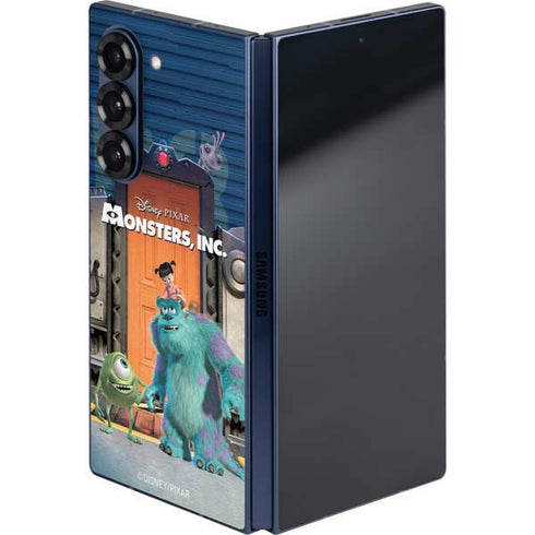 Disney Monsters Inc. Movie Poster Galaxy Z Fold6 Skin