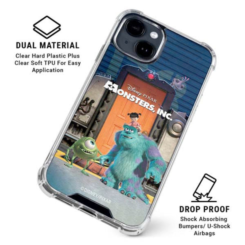 Disney Monsters Inc. Movie Poster iPhone 15 Clear Case