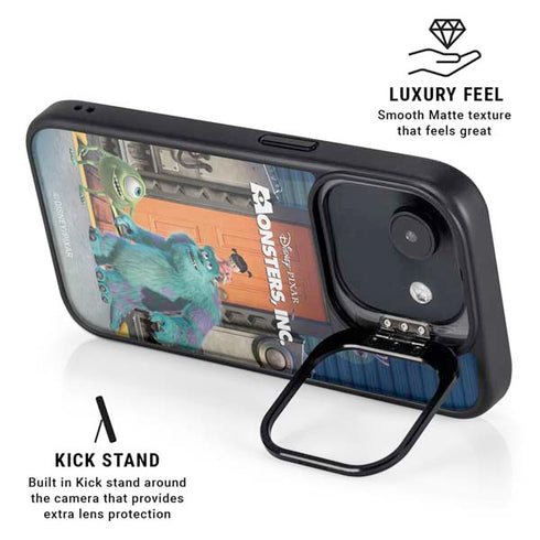 Disney Monsters Inc. Movie Poster iPhone 16e Kickstand Case