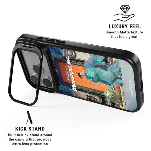 Disney Monsters Inc. Movie Poster iPhone 17 Pro Kickstand Case