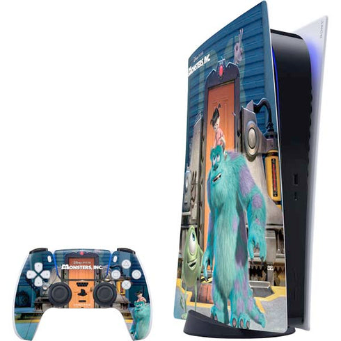 Disney Monsters Inc. Movie Poster PlayStation PS5 Skins