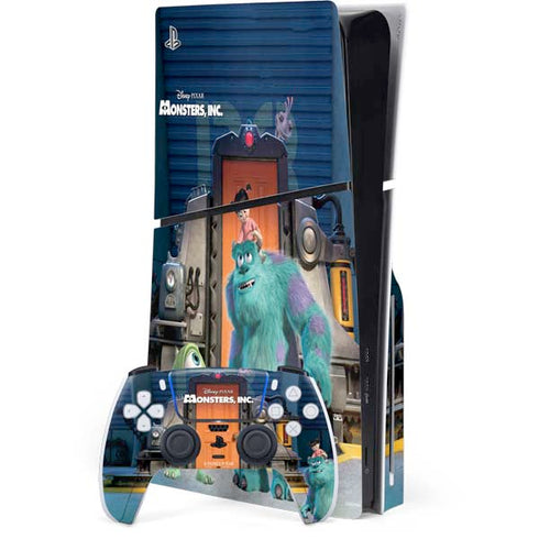 Disney Monsters Inc. Movie Poster PlayStation PS5 Skins