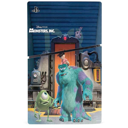 Disney Monsters Inc. Movie Poster PS5 Slim Digital Edition Console Skin