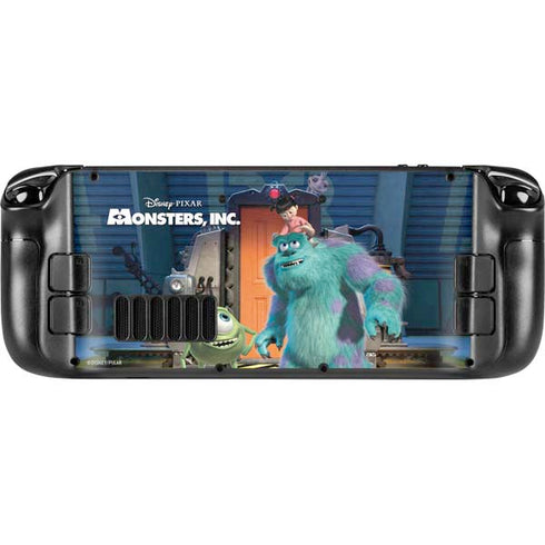Disney Monsters Inc. Movie Poster Steam Deck Handheld Gaming Computer OLED Skin