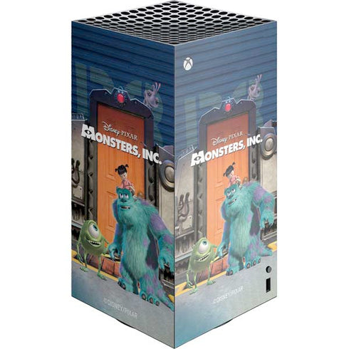 Disney Monsters Inc. Movie Poster XBox Series X Digital Edition Console Skin