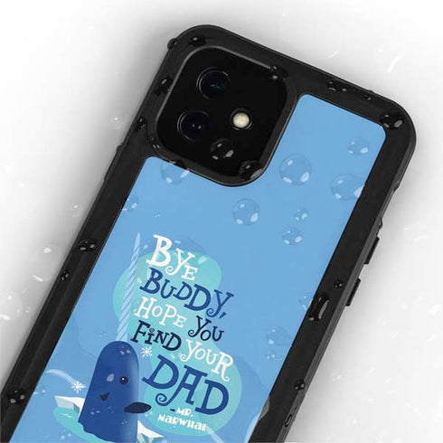 Elf Mr. Narwhal Farewell iPhone 12 Mini Waterproof Case