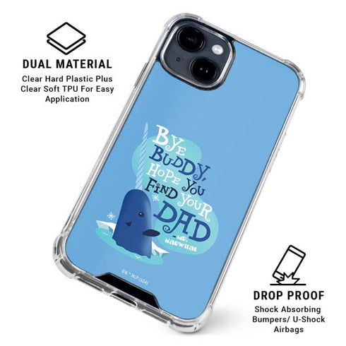 Elf Mr. Narwhal Farewell iPhone 14 Plus Clear Case