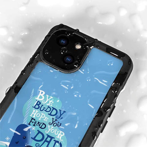 Elf Mr. Narwhal Farewell iPhone 15 Waterproof Case